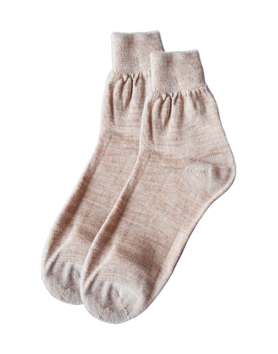 Women pure wool socks plain design Skin